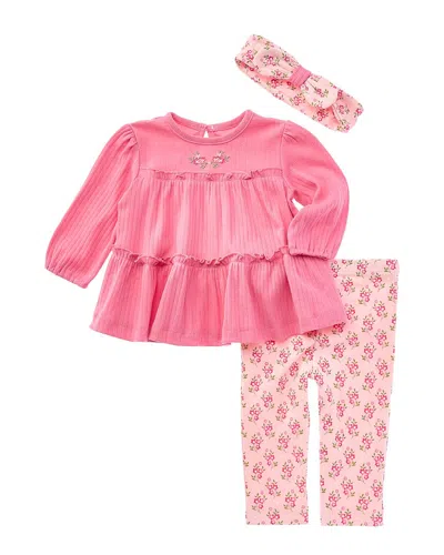 Little Me Bellflower Tunic Set In Pink