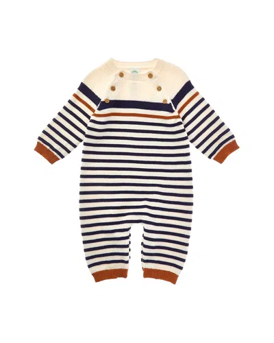 Little Me Block Stripe Coverall In Multi