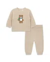 Little Me Boys' Bear Sweater & Jogger Pant Set - Baby In Neutral