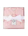 Little Me Boys' Blue Cable Sweater, Hat & Blanket Gift Box - Baby In Pink