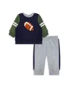 Little Me Boys' Football Active Sweatshirt & Jogger Pants Set - Baby In Multi