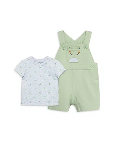 Little Me Boys' Frogs Shortall Set - Baby In Green