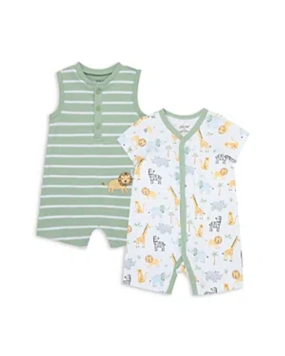 Little Me Boys' Safari Rompers, 2 Pack - Baby In Green