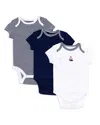 Little Me Boys' Sailboat Bodysuit, 3 Pack - Baby In Navy Multi