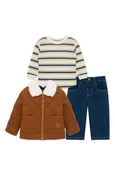 Little Me Babies'  Corduroy 3-piece Jacket Set In Multi