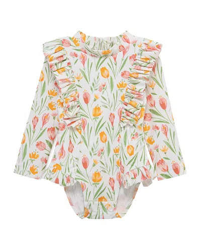 Little Me Crocus One-piece Rashguard