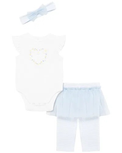Little Me Daisies Skegging Set Headband In White