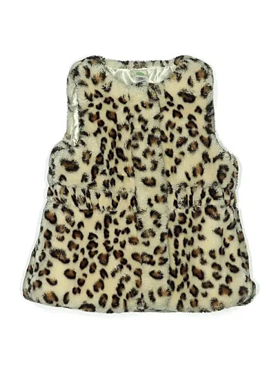 Pre-owned Little Me Kids' Faux Fur Vest In White