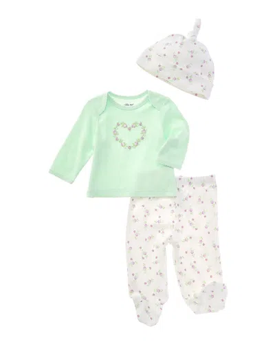 Little Me Floral Heart Set In White