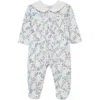 Little Me Floral Trellis Pima Cotton Footie In Multi