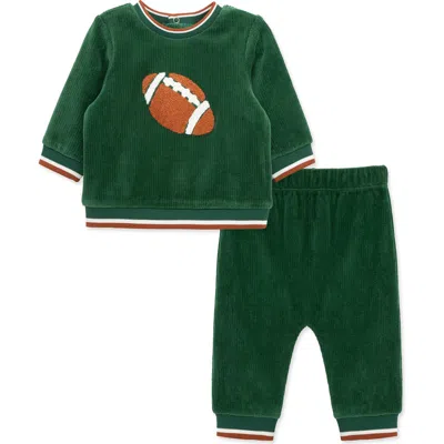 Little Me Babies'  Football Set In Green
