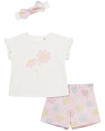 Little Me Kids' Fun Daisy Play Set Headband In Pink
