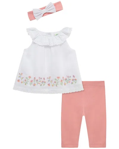 Little Me Kids' Garden Border Set Headband In White