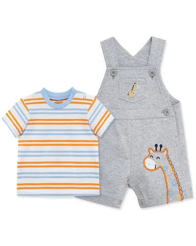 Little Me Kids' Giraffe Shortall In Animal Print