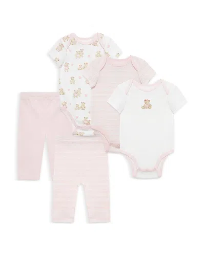 Little Me Girls' 5 Piece Bears Bodysuit Pant Set - Baby In Multi