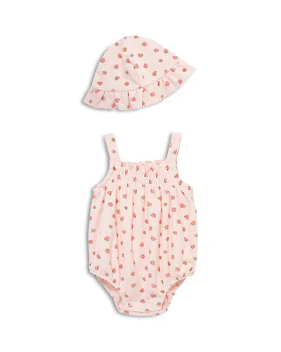 Little Me Girls' Berries Bubble Bodysuit & Hat Set - Baby In Multi