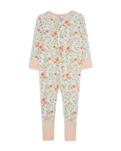 Little Me Kids' Girls' Botanical Coverall - Baby In Pink