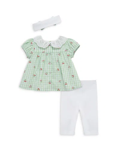 Little Me Kids' Girls' Cherry Check Tunic & Leggings Set - Baby In Multi