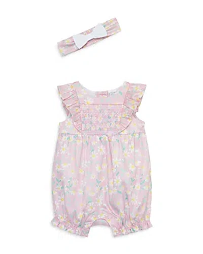 Little Me Girls' Daisies Romper & Headband - Baby In Floral
