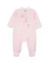 Little Me Girls' Flowers Footie - Baby In Pink