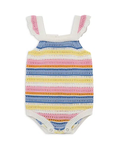 Little Me Girls' Fun Striped Bubble Romper - Baby In Multi