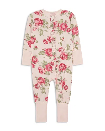 Little Me Girls' Lavish Roses Coverall - Baby In Multi