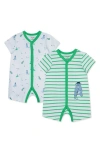 LITTLE ME LITTLE ME GOLF PRINT 2-PACK ROMPERS