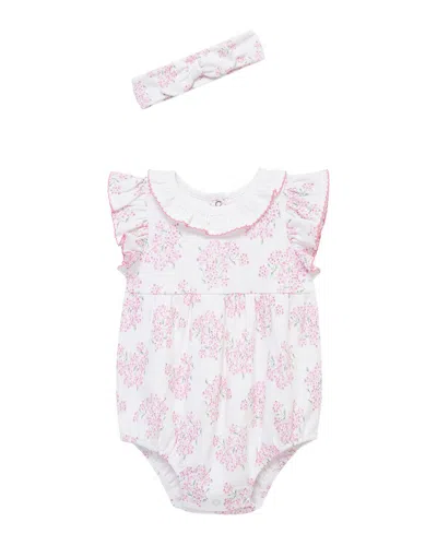 Little Me Kids' Hydrangea Bubble Headband In White