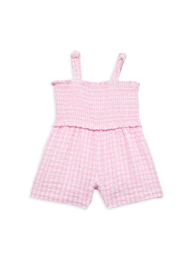 Little Me Babies' Little Girl's Gingham Romper In Pink