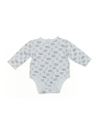 Pre-owned Little Me Babies' Long Sleeve Onesie In Blue