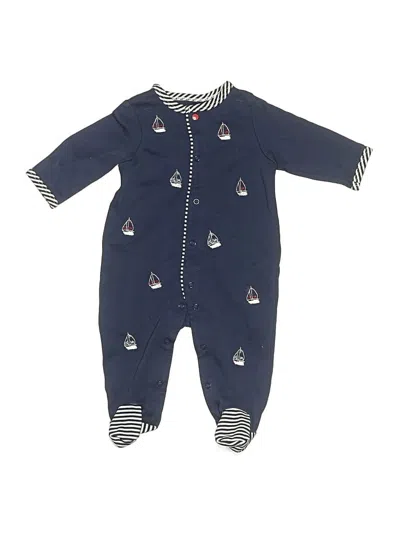 Pre-owned Little Me Babies' Long Sleeve Onesie In Blue