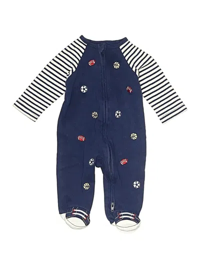Pre-owned Little Me Babies' Long Sleeve Onesie In Blue