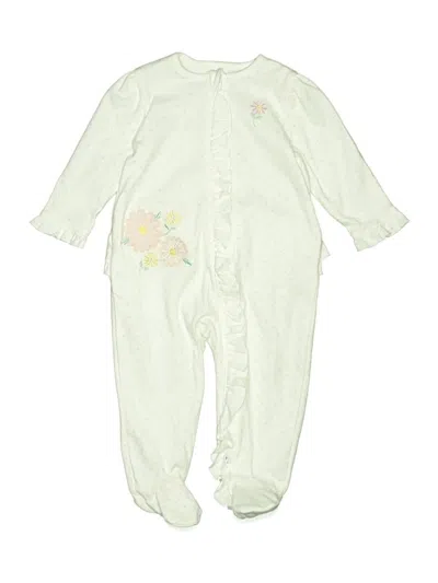 Pre-owned Little Me Babies' Long Sleeve Onesie In Green