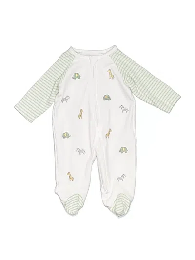 Pre-owned Little Me Babies' Long Sleeve Onesie In Green