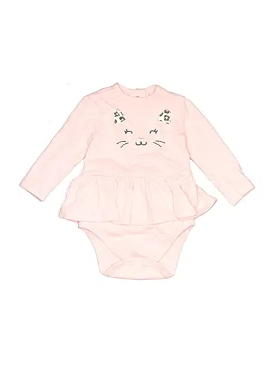 Pre-owned Little Me Babies' Long Sleeve Onesie In Pink