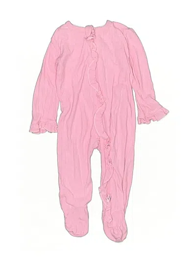 Pre-owned Little Me Babies' Long Sleeve Onesie In Pink