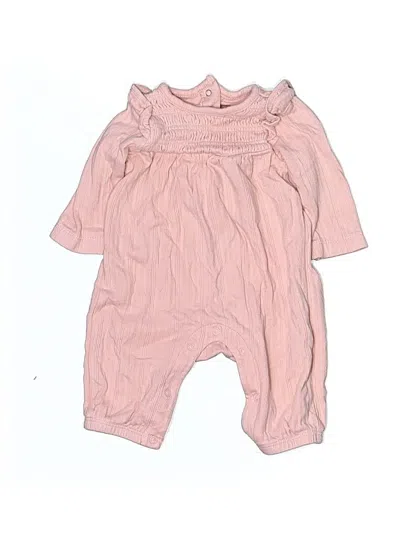 Pre-owned Little Me Babies' Long Sleeve Onesie In Pink