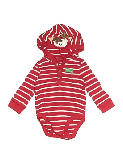 Pre-owned Little Me Babies' Long Sleeve Onesie In Red