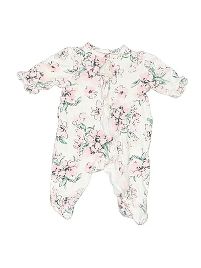 Pre-owned Little Me Babies' Long Sleeve Onesie In White