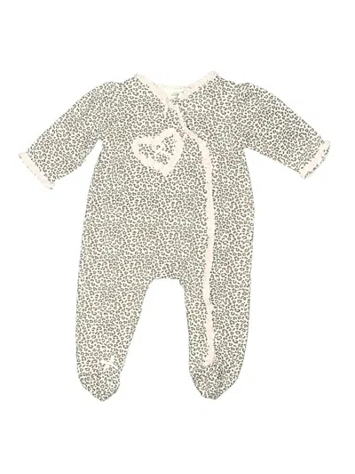Pre-owned Little Me Babies' Long Sleeve Onesie In White