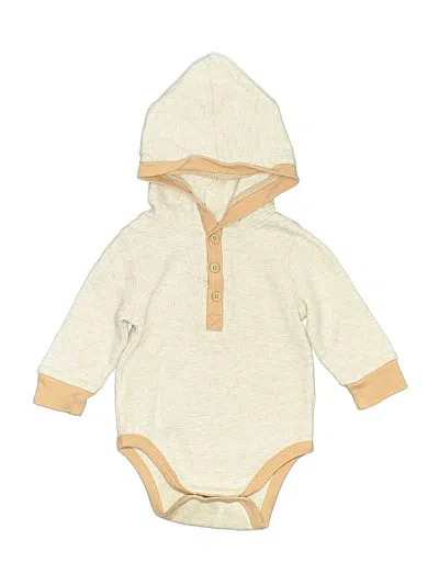 Pre-owned Little Me Babies' Long Sleeve Onesie In White