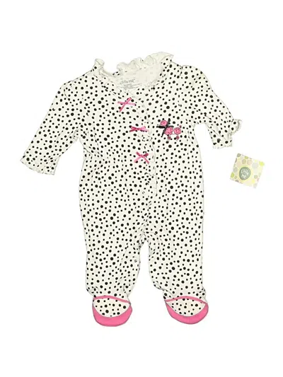 Pre-owned Little Me Babies' Long Sleeve Onesie In White