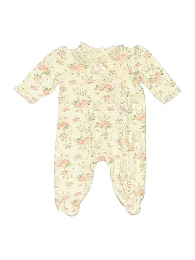 Pre-owned Little Me Babies' Long Sleeve Onesie In White