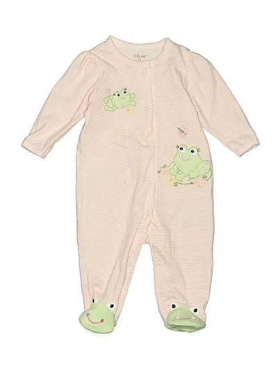 Pre-owned Little Me Babies' Long Sleeve Onesie In White