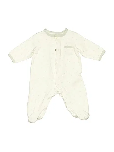 Pre-owned Little Me Babies' Long Sleeve Onesie In White