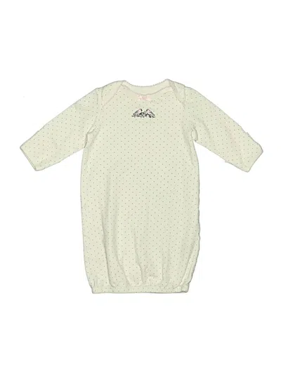 Pre-owned Little Me Babies' Long Sleeve Onesie In White
