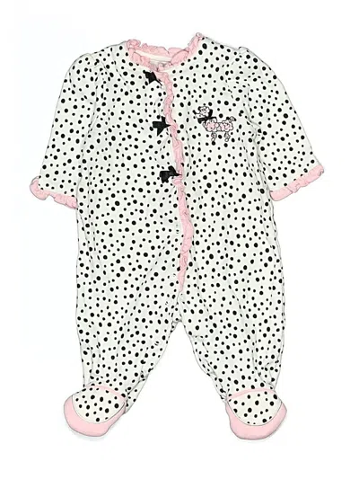 Pre-owned Little Me Babies' Long Sleeve Onesie In White