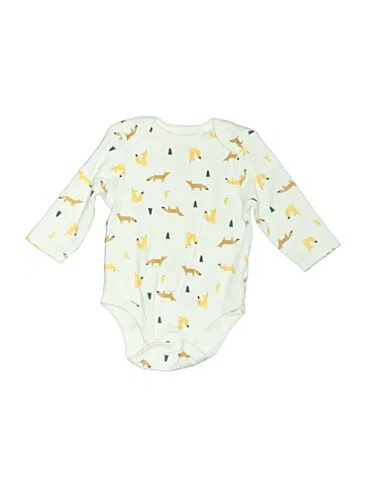 Pre-owned Little Me Babies' Long Sleeve Onesie In Yellow