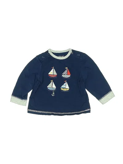 Pre-owned Little Me Babies' Long Sleeve T-shirt In Blue