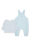Little Me Long Sleeve Top & Overalls Set In Blue